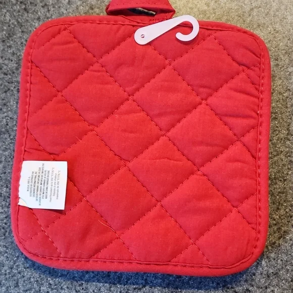 Set of 2 potholders "gnome for the holidays" 7x7 " nwt - Picture 2 of 5